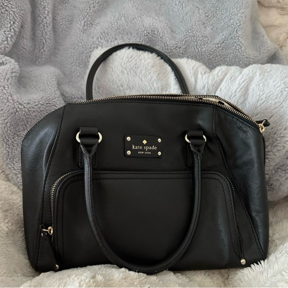 Kate Spade Black Purse with Structured Design